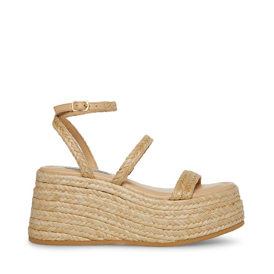 Steve Madden ABUNDANT Női Platform Cipő Bézs | 709CWDNPF