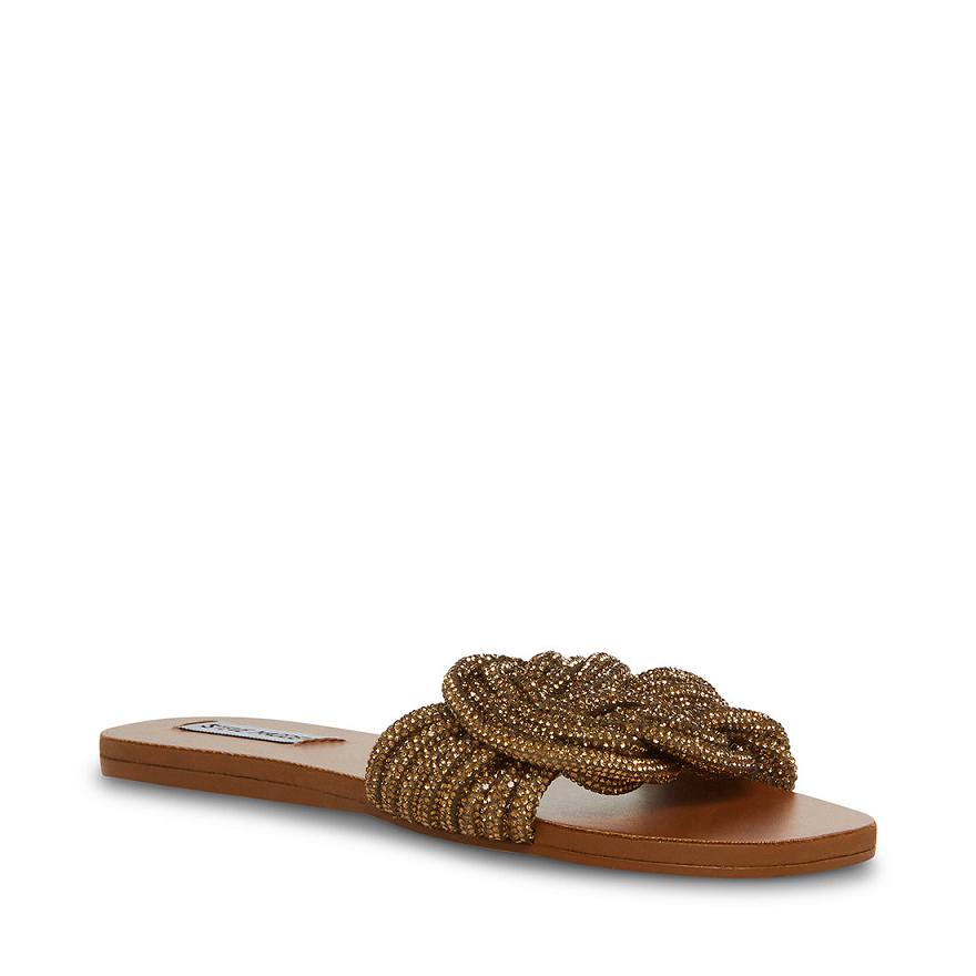 Steve Madden ADORE Női Papucs Bronze | 086XKPJLI