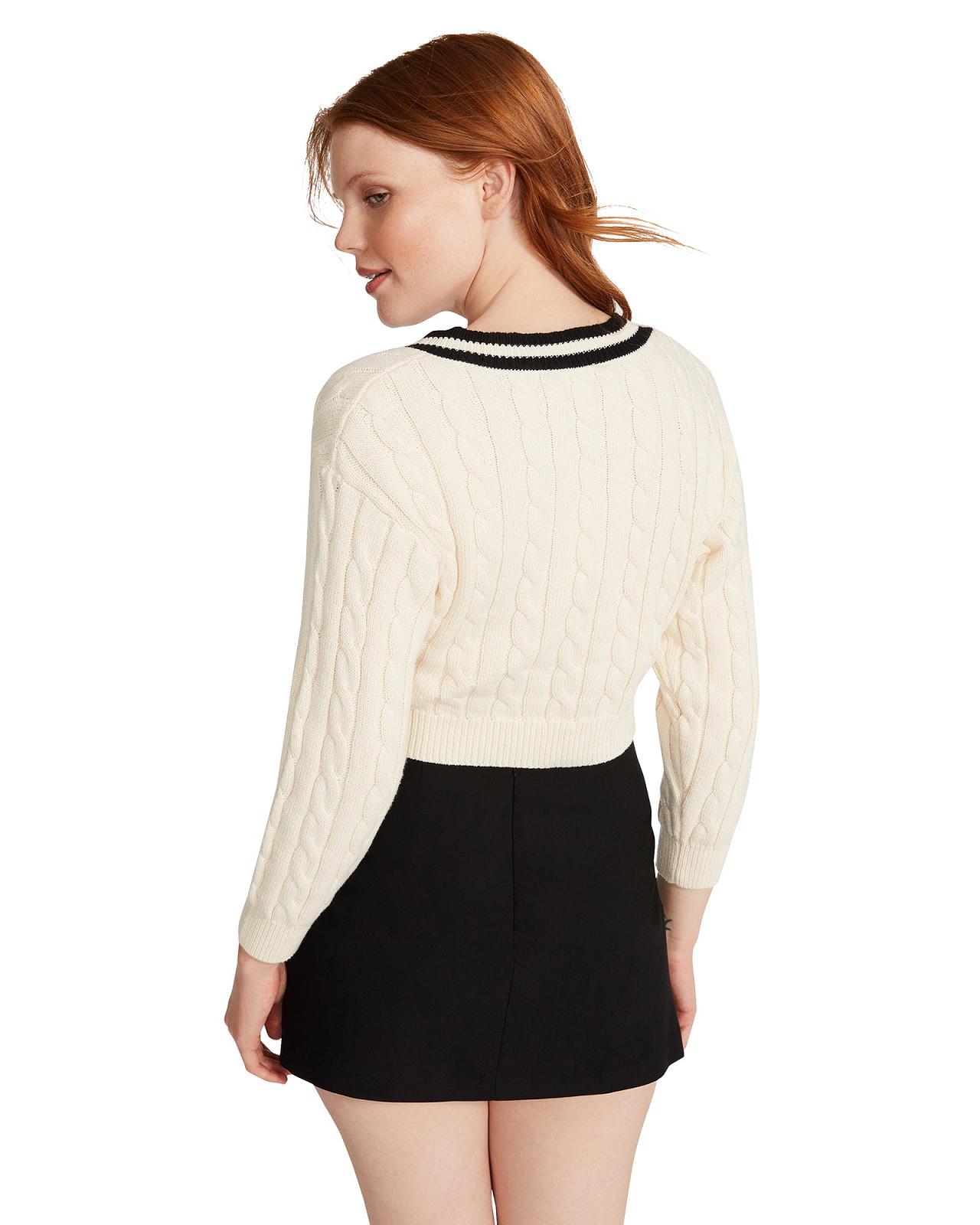 Steve Madden AMIKA SWEATER Női Felsők Bézs | 783LQCXBR