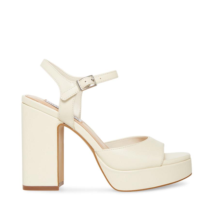 Steve Madden AMY Női Magassarkú Bone | 638CJWUPD