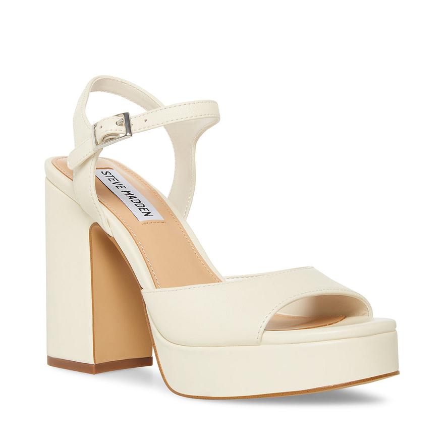 Steve Madden AMY Női Platform Cipő Bone | 912OHUYEB