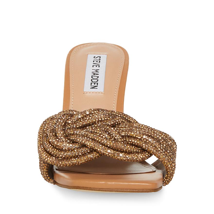 Steve Madden APPLAUD Női Mule Cipő Bronze | 460XHKTMJ