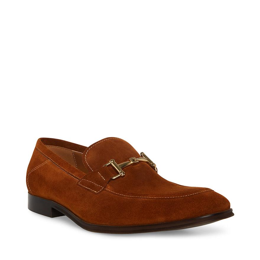 Steve Madden ARCHEE Férfi Loafer Cipő Barna | 076WKNIJQ