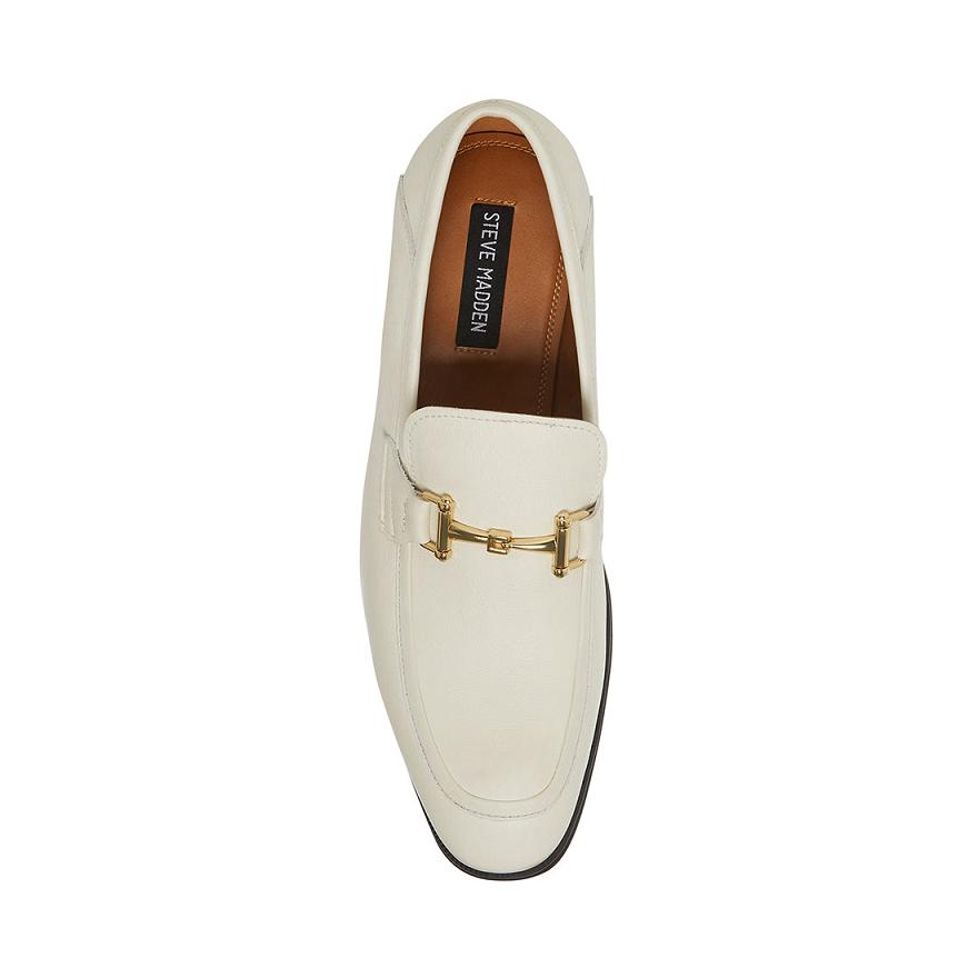 Steve Madden ARCHEE Férfi Loafer Cipő Bone | 249WKFXOL