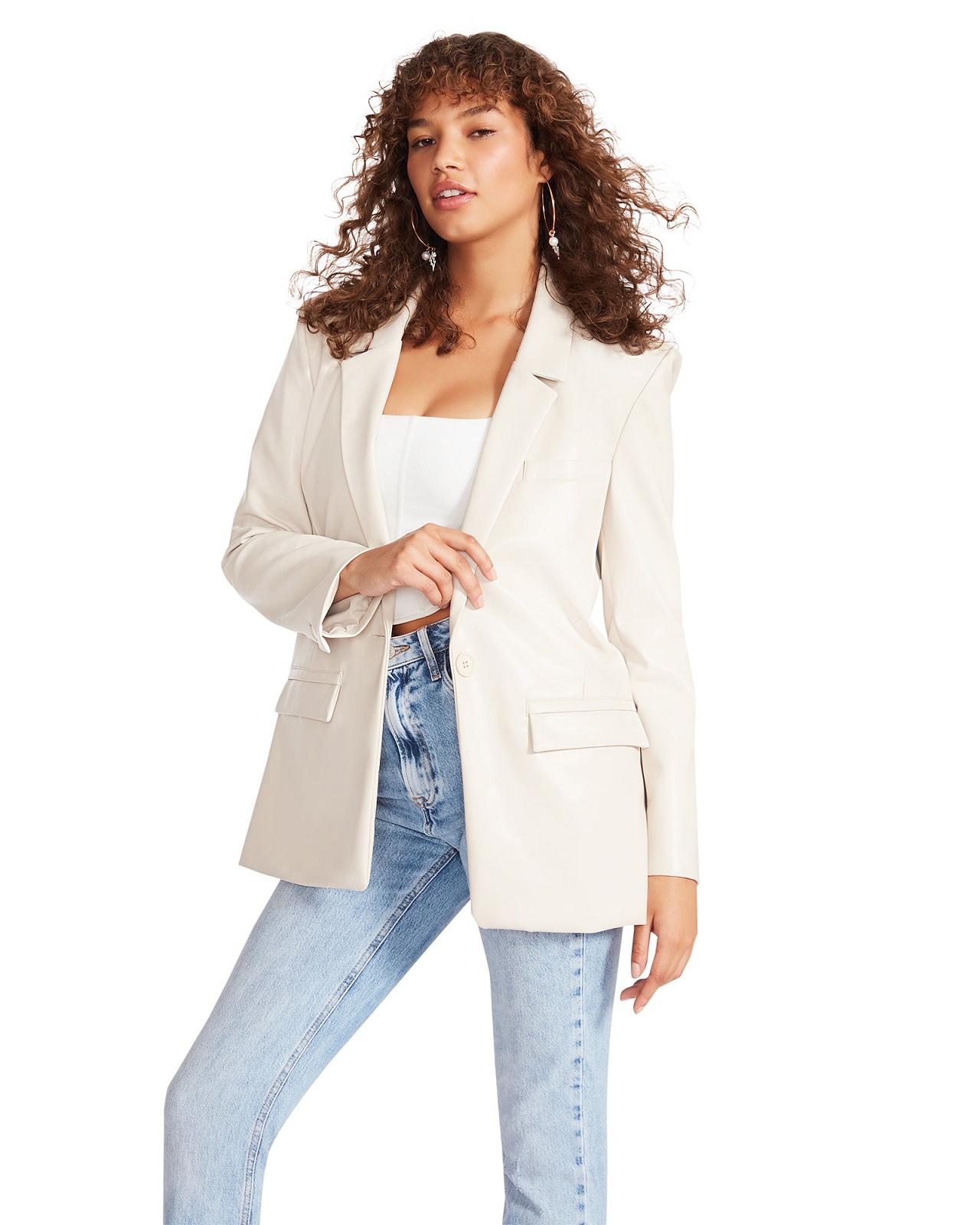 Steve Madden AUDREY BLAZER Női Blézerek Bone | 819CTZGIF