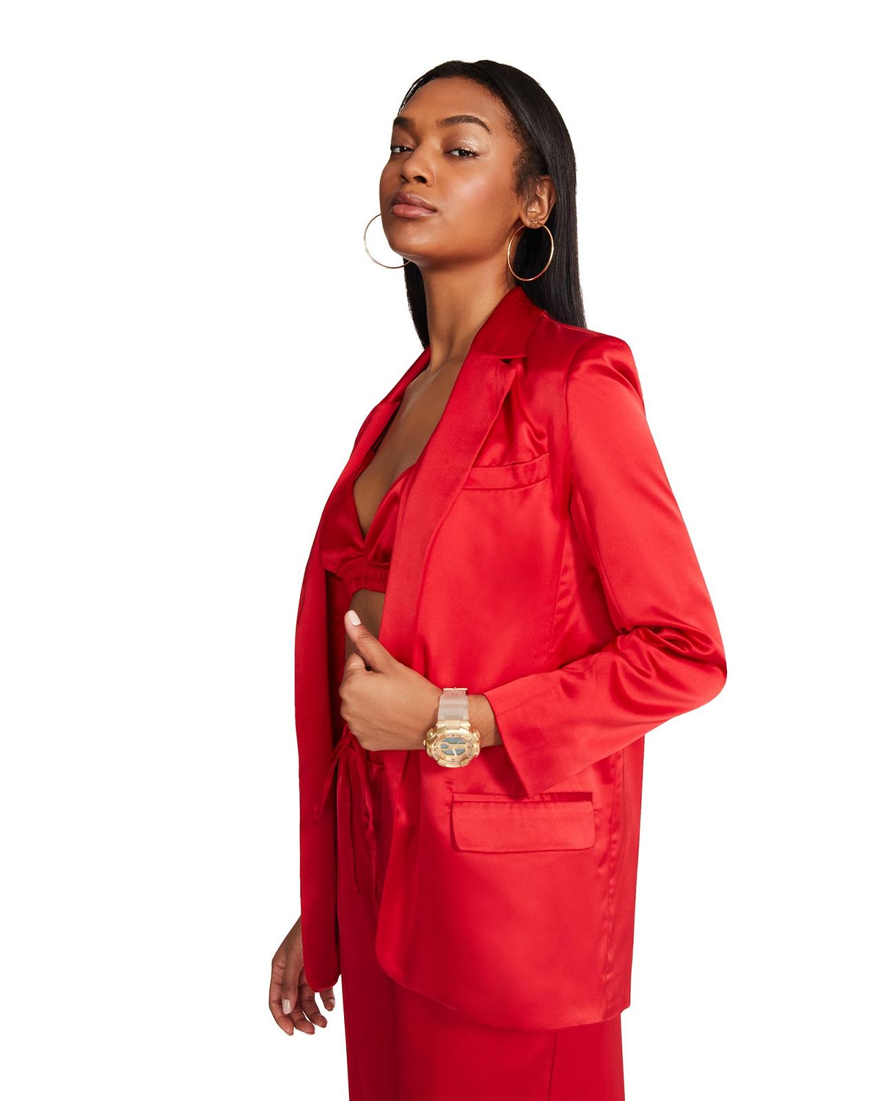 Steve Madden AUDREY JACKET Női Kabát Piros | 731BLGFTJ