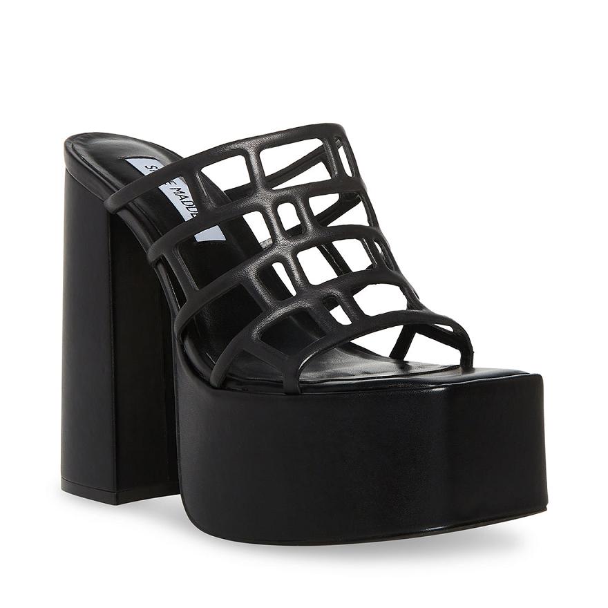 Steve Madden AUDREY Női Platform Cipő Fekete | 451URQKZW