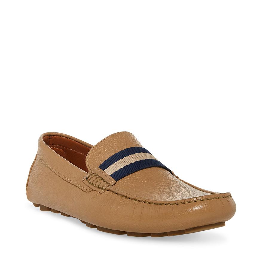 Steve Madden BAZ Férfi Loafer Cipő Barna | 593YWDKUS