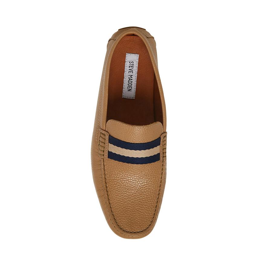 Steve Madden BAZ Férfi Loafer Cipő Barna | 593YWDKUS