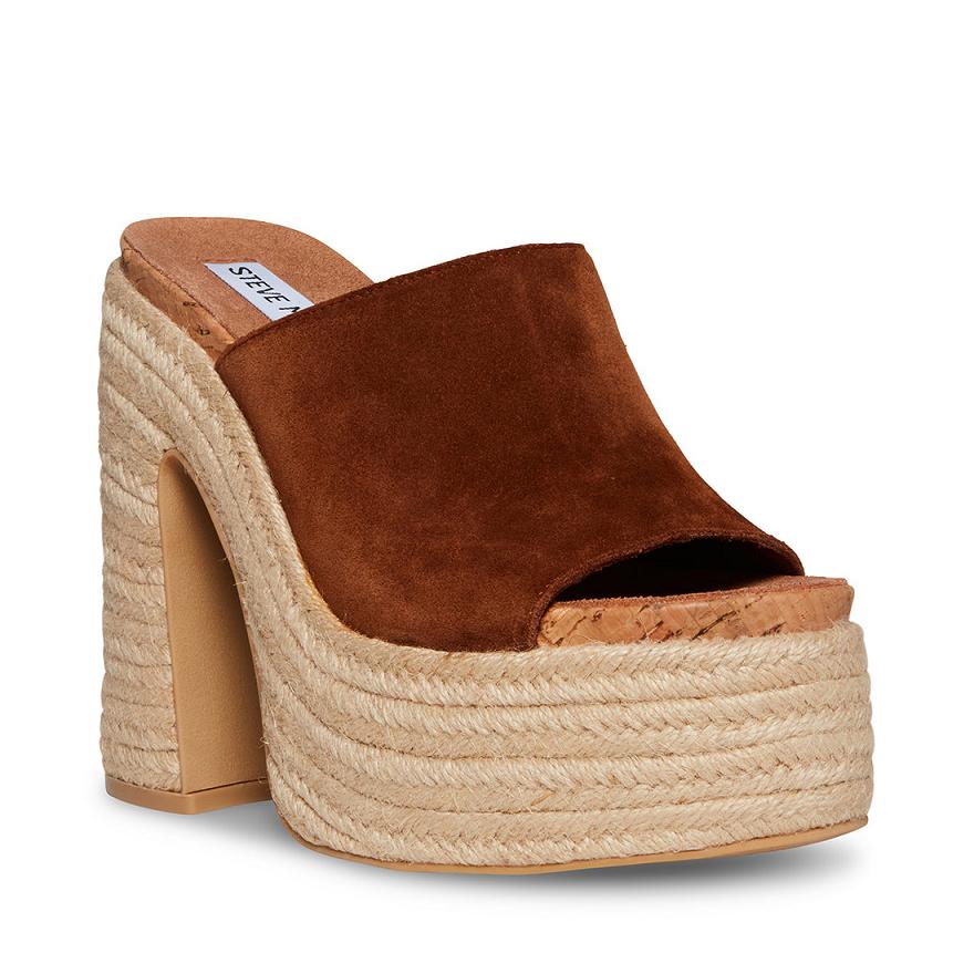 Steve Madden BECCA Női Mule Cipő Barna | 027JPBQDN