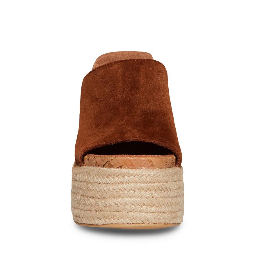 Steve Madden BECCA Női Mule Cipő Barna | 027JPBQDN