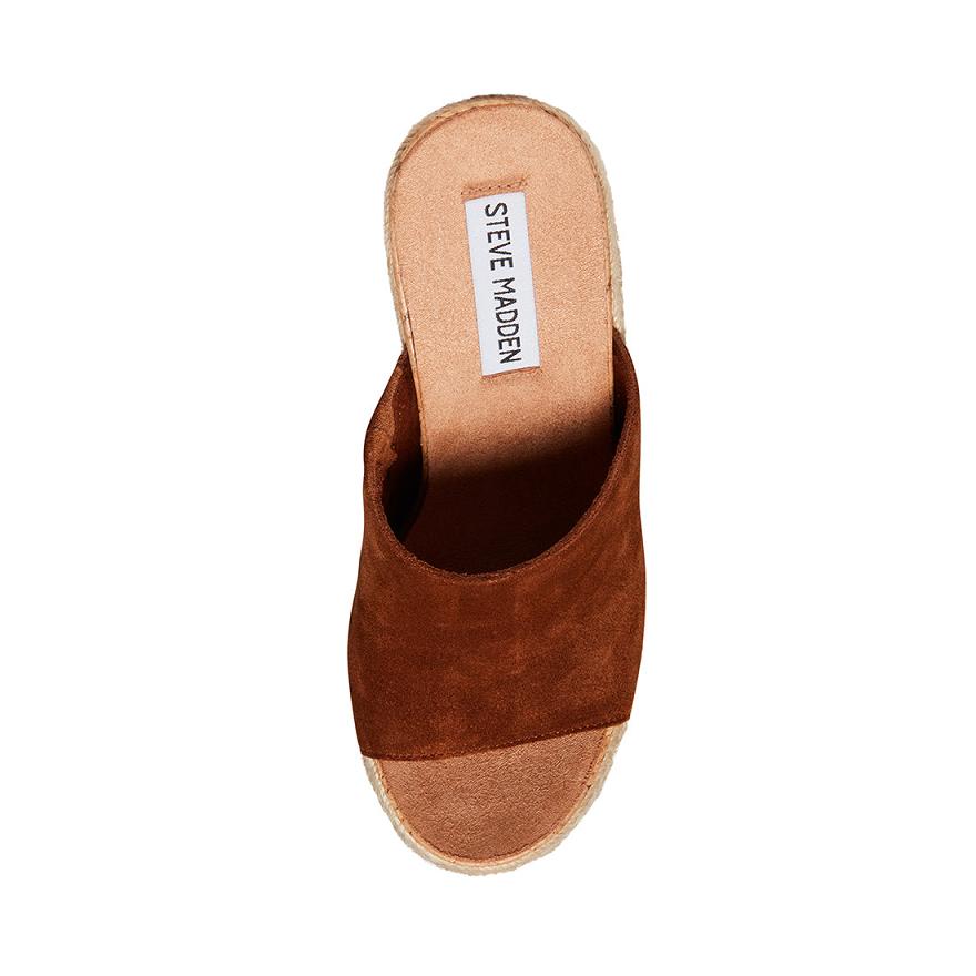 Steve Madden BECCA Női Mule Cipő Barna | 027JPBQDN