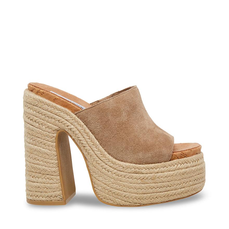 Steve Madden BECCA Női Mule Cipő Taupe | 579NKCDOR