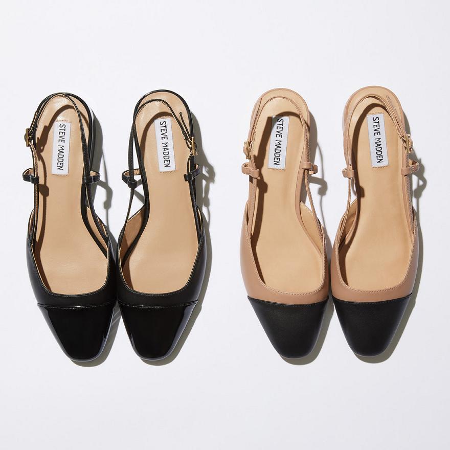 Steve Madden BELINDA Női Balerina Cipő Fekete | 738ITBQFD