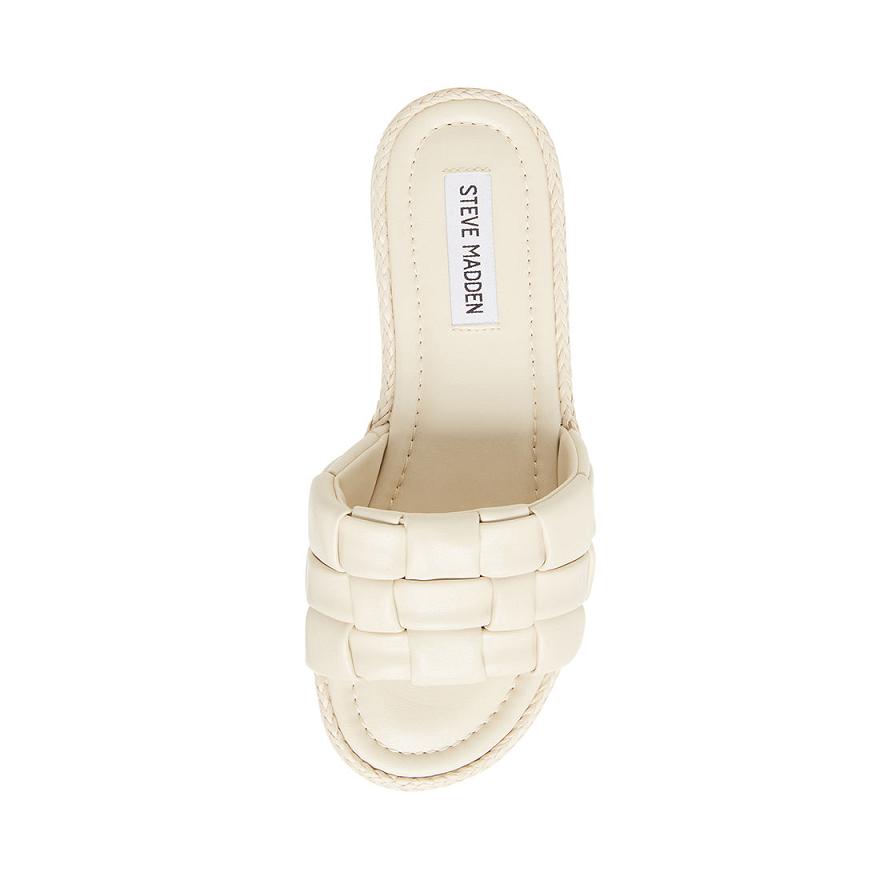 Steve Madden BRINA Női Papucs Bone | 417RPMWGF