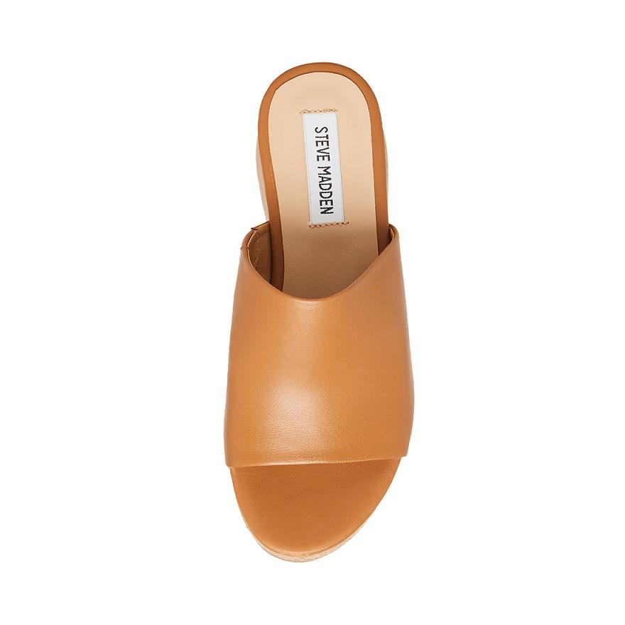 Steve Madden CALYSTA Női Papucs Barna | 715ILUZVA