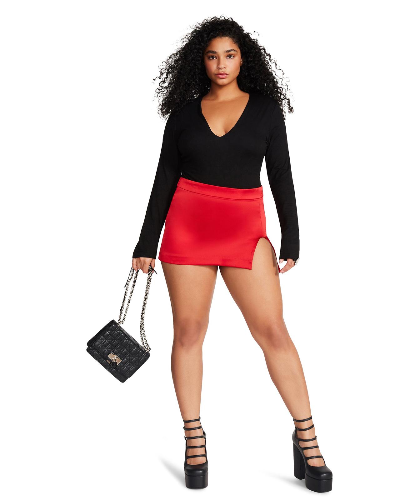 Steve Madden CAMERON SKIRT Női Alsók Piros | 240AYZJXK