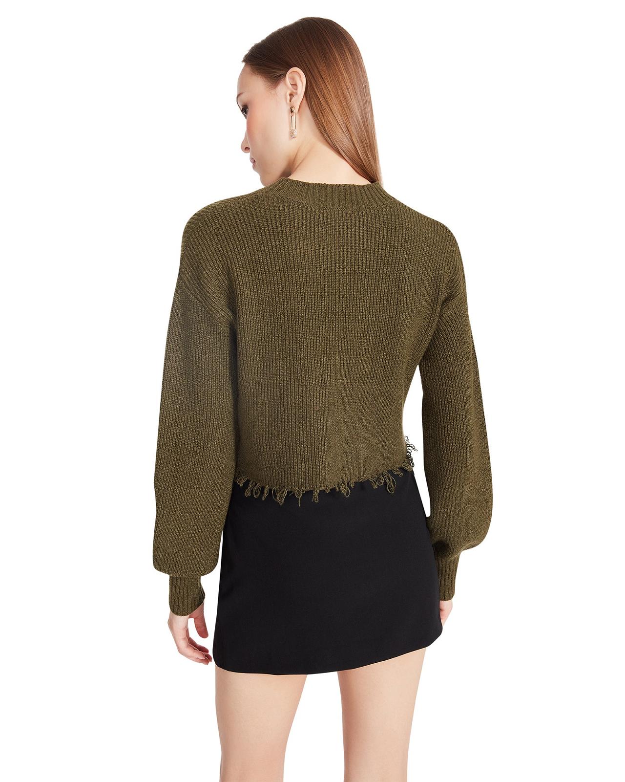 Steve Madden CAMILLE SWEATER Női Felsők Olivazöld | 401GTELQZ