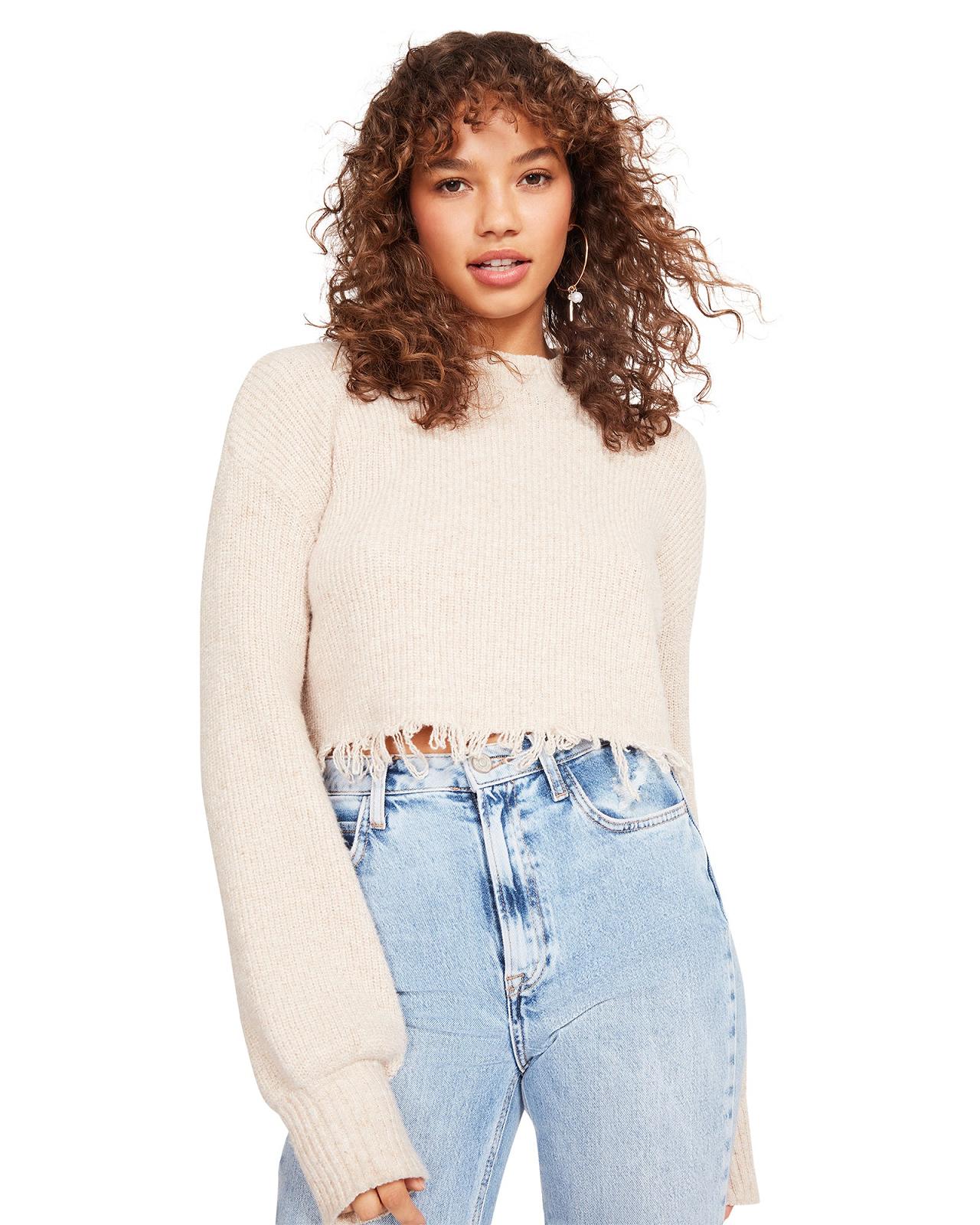 Steve Madden CAMILLE SWEATER Női Felsők Bézs | 549HQECFB