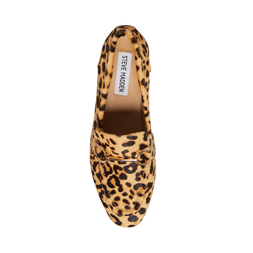 Steve Madden CARRINE-L Női Loafer Cipő Leopárd | 976OVZLCD