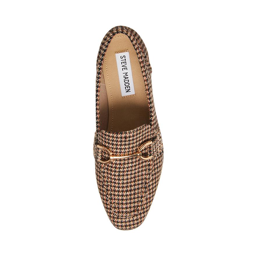 Steve Madden CARRINE Női Loafer Cipő Barna | 569UDREOQ