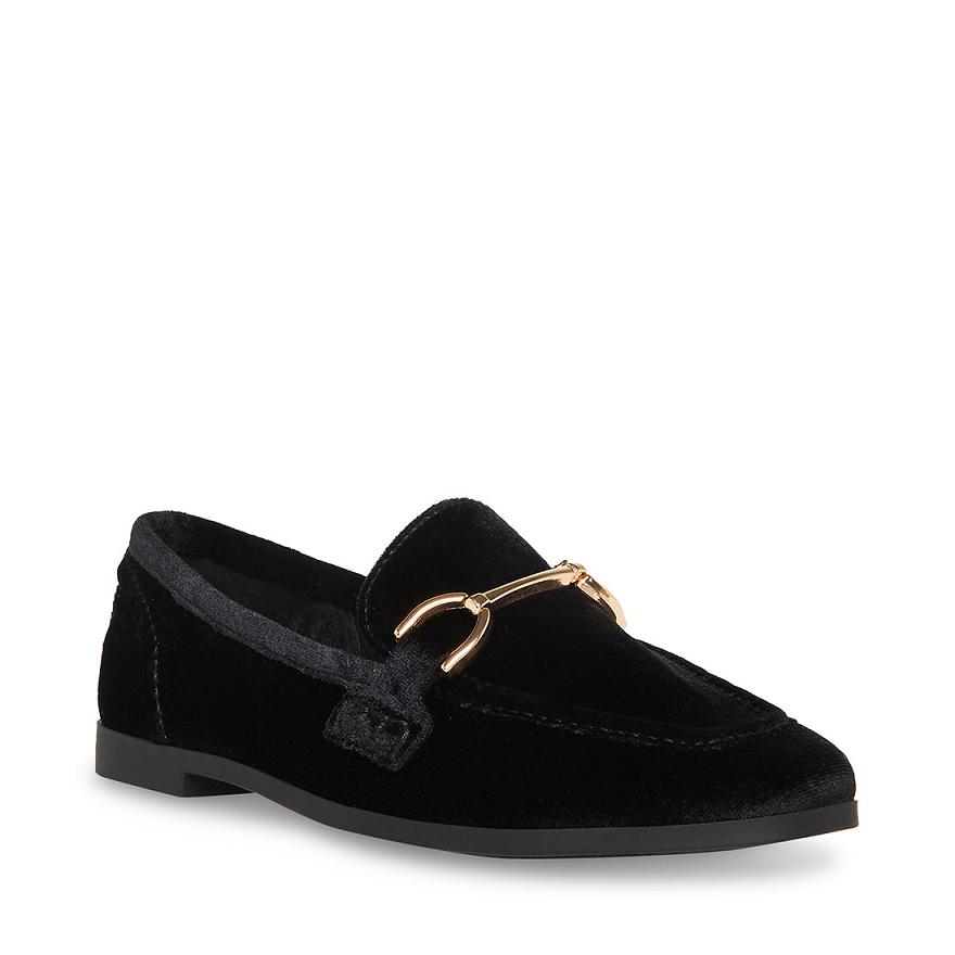 Steve Madden CARRINE Női Loafer Cipő Fekete | 802KBPHIN