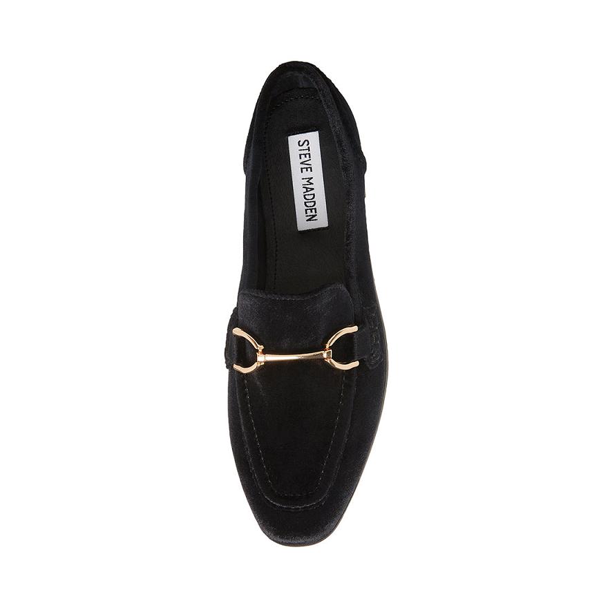 Steve Madden CARRINE Női Loafer Cipő Fekete | 802KBPHIN