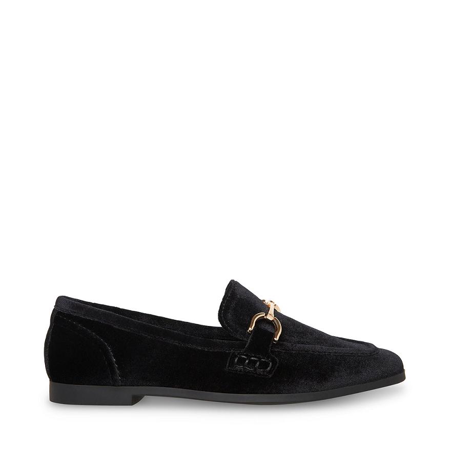 Steve Madden CARRINE Női Loafer Cipő Fekete | 802KBPHIN