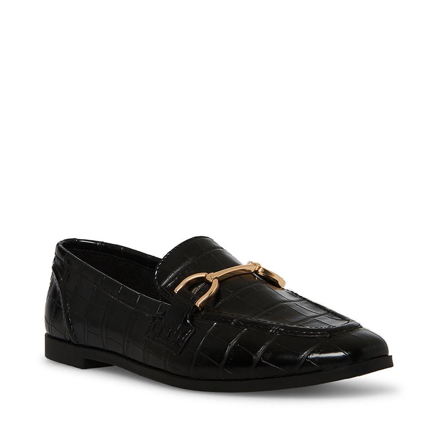 Steve Madden CARRINE Női Loafer Cipő Fekete | 914LTRWAU