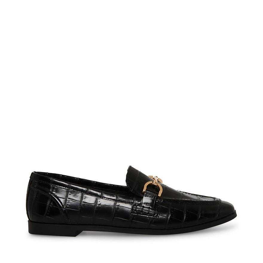 Steve Madden CARRINE Női Loafer Cipő Fekete | 914LTRWAU