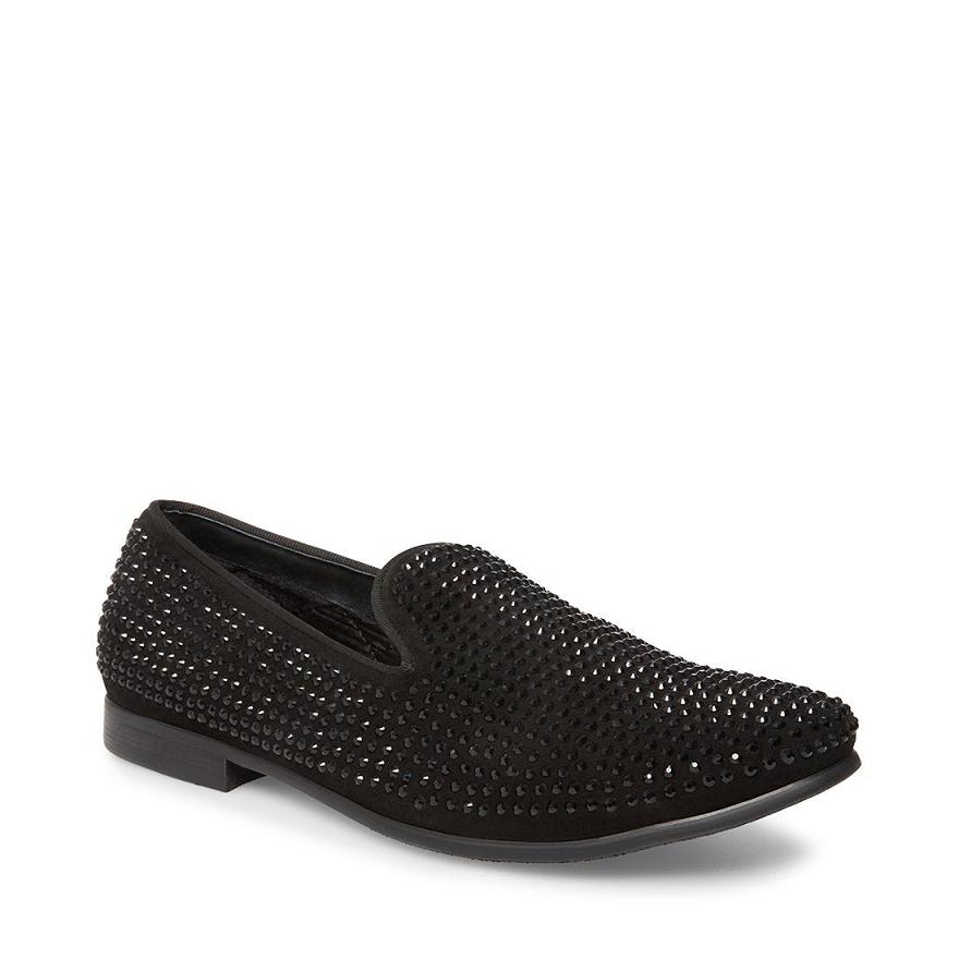 Steve Madden CAVIARR Férfi Loafer Cipő Fekete | 936NUVLPE