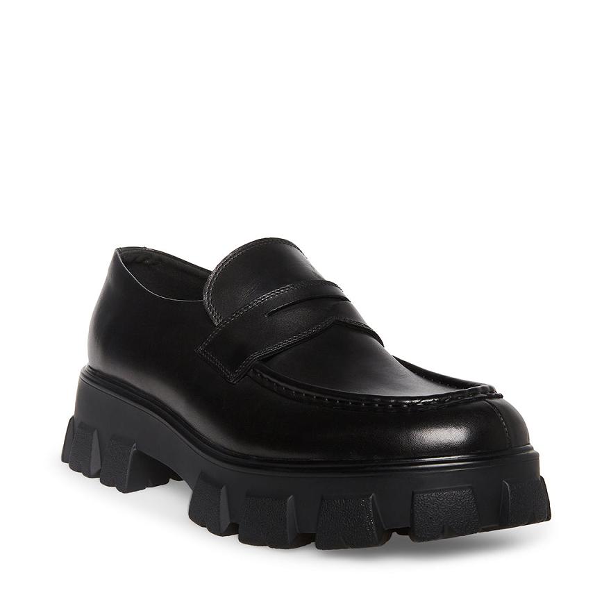 Steve Madden CENTRO Férfi Loafer Cipő Fekete | 328SZYVTI