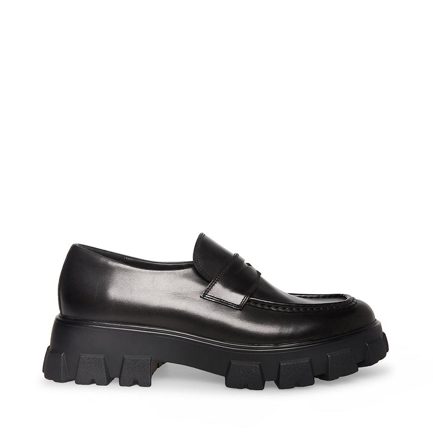 Steve Madden CENTRO Férfi Loafer Cipő Fekete | 328SZYVTI