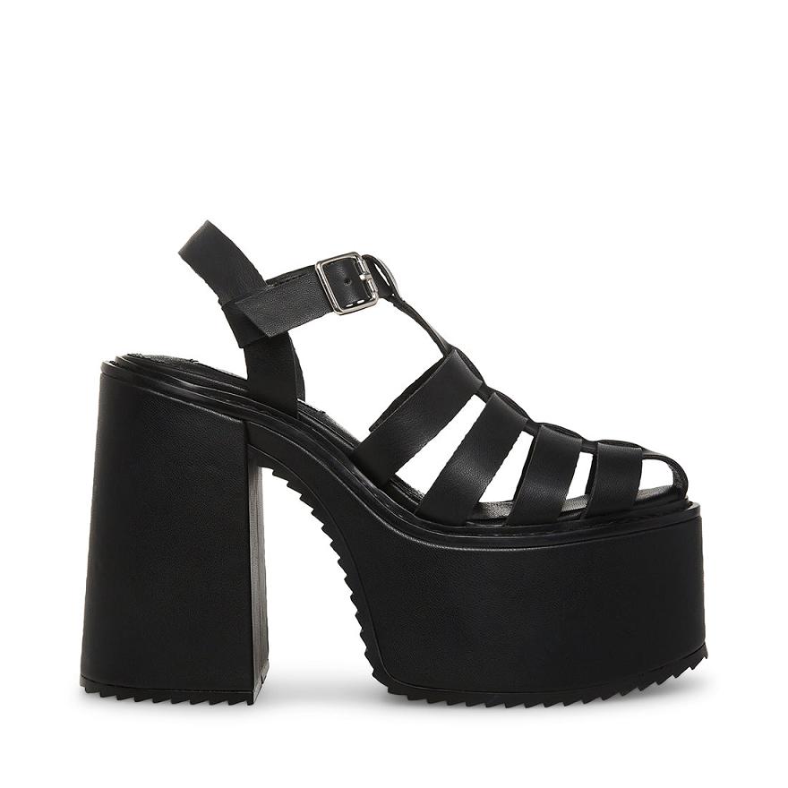 Steve Madden CHANT Női Platform Cipő Fekete | 685ABKNYE