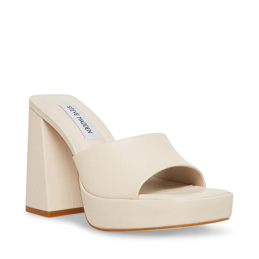 Steve Madden CRISTO Női Mule Cipő Bone | 467DONULT