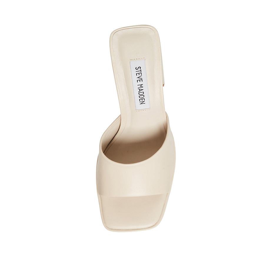 Steve Madden CRISTO Női Mule Cipő Bone | 467DONULT