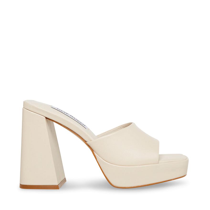 Steve Madden CRISTO Női Mule Cipő Bone | 467DONULT