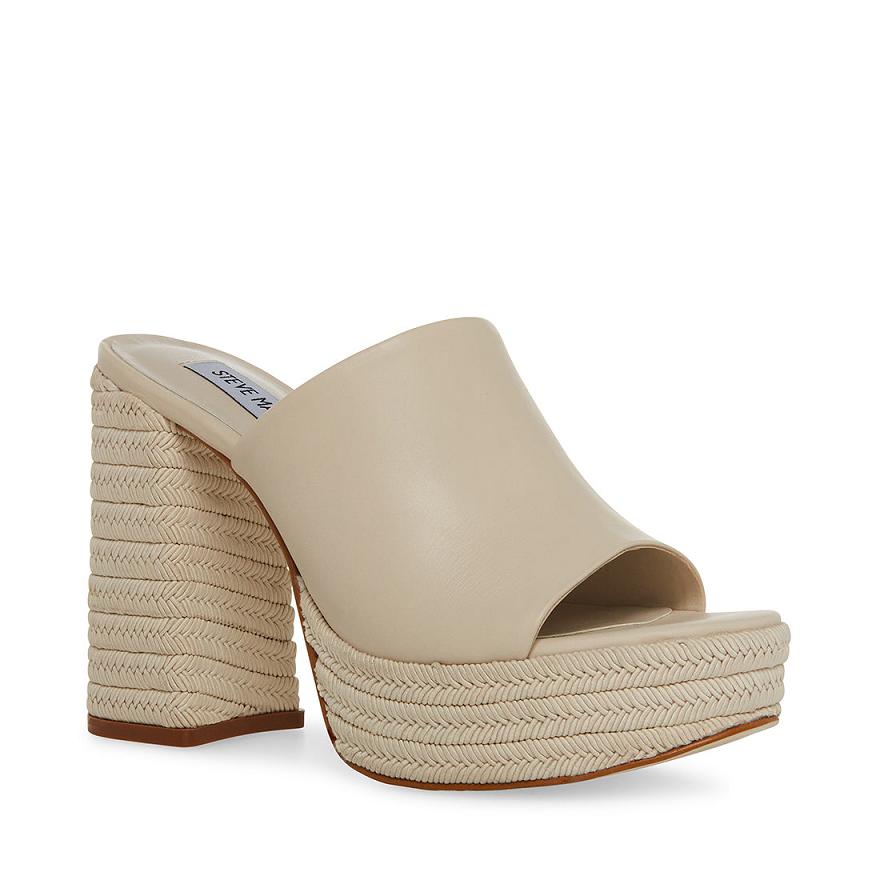 Steve Madden DARBY Női Mule Cipő Bone | 591UKJOXV