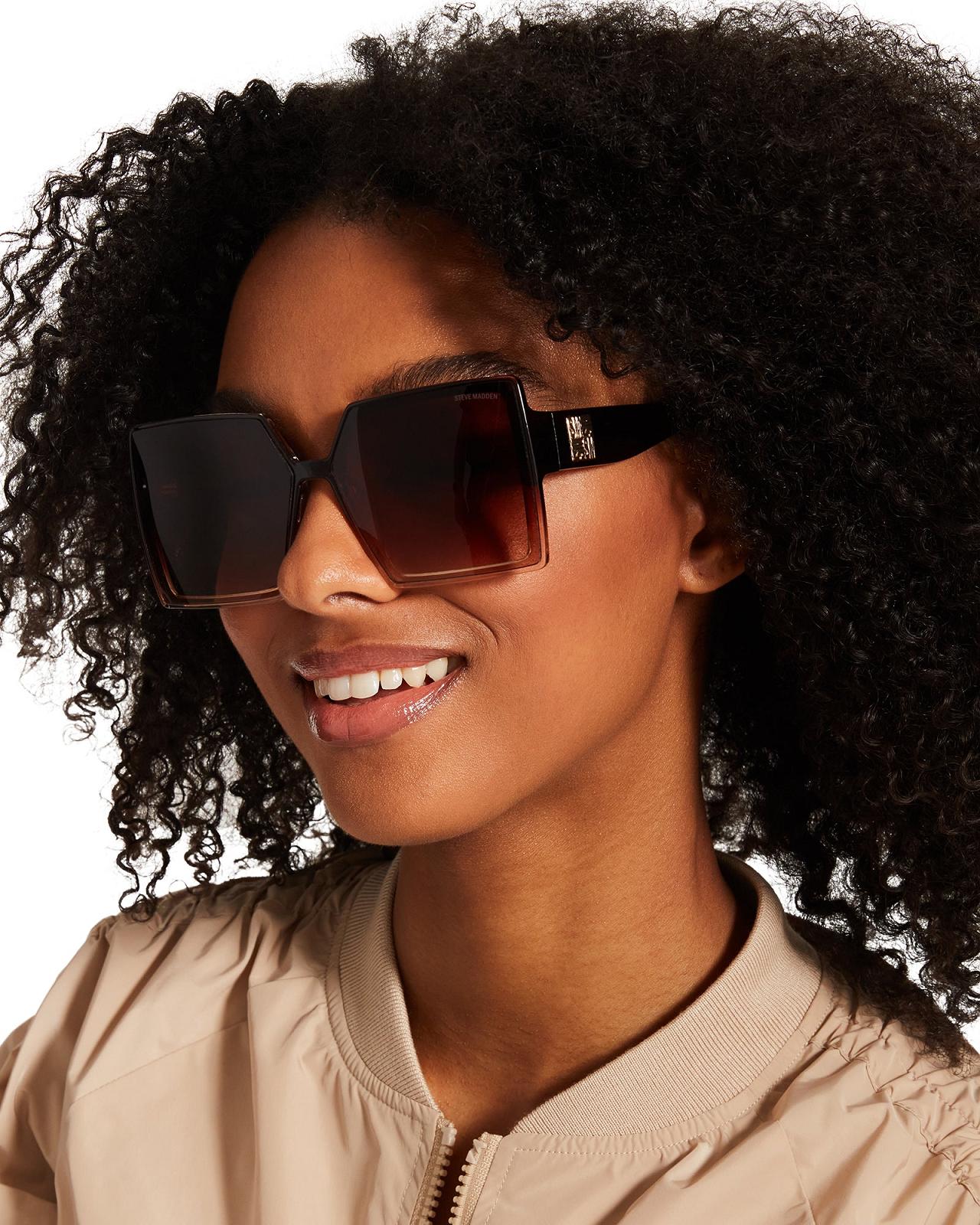 Steve Madden DEJA SUNGLASSES Női Napszemüveg Barna | 379FEGMAY