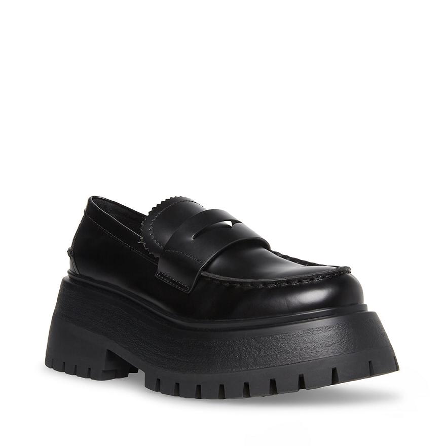 Steve Madden DELCO Női Loafer Cipő Fekete | 403JWFLXE