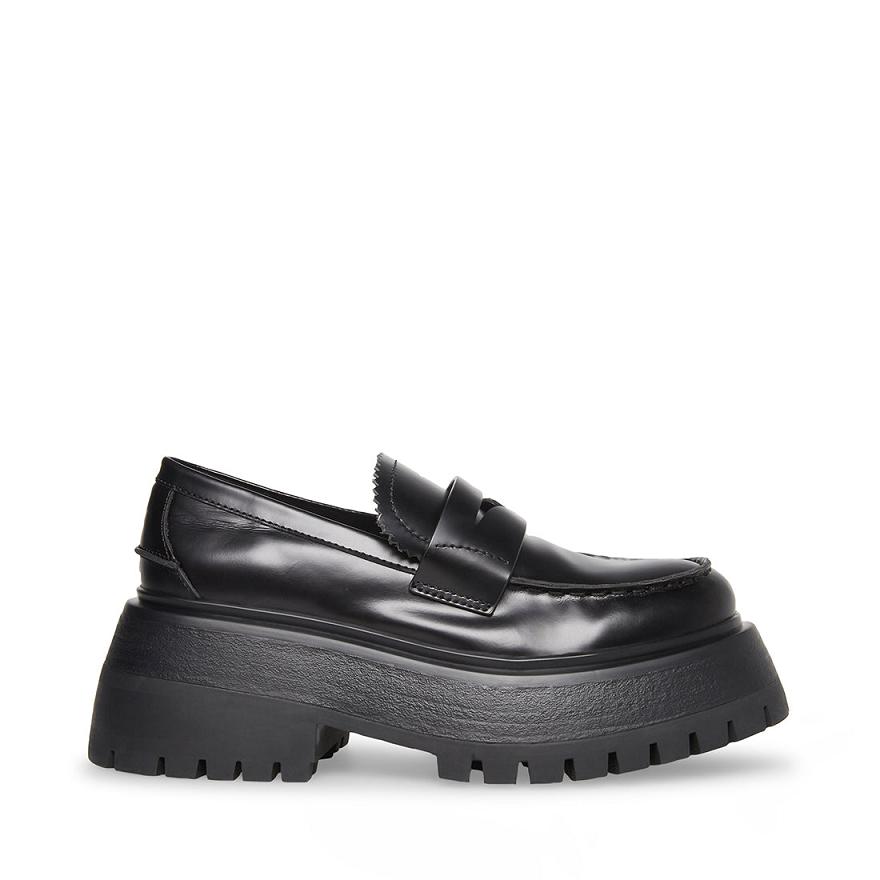 Steve Madden DELCO Női Loafer Cipő Fekete | 403JWFLXE