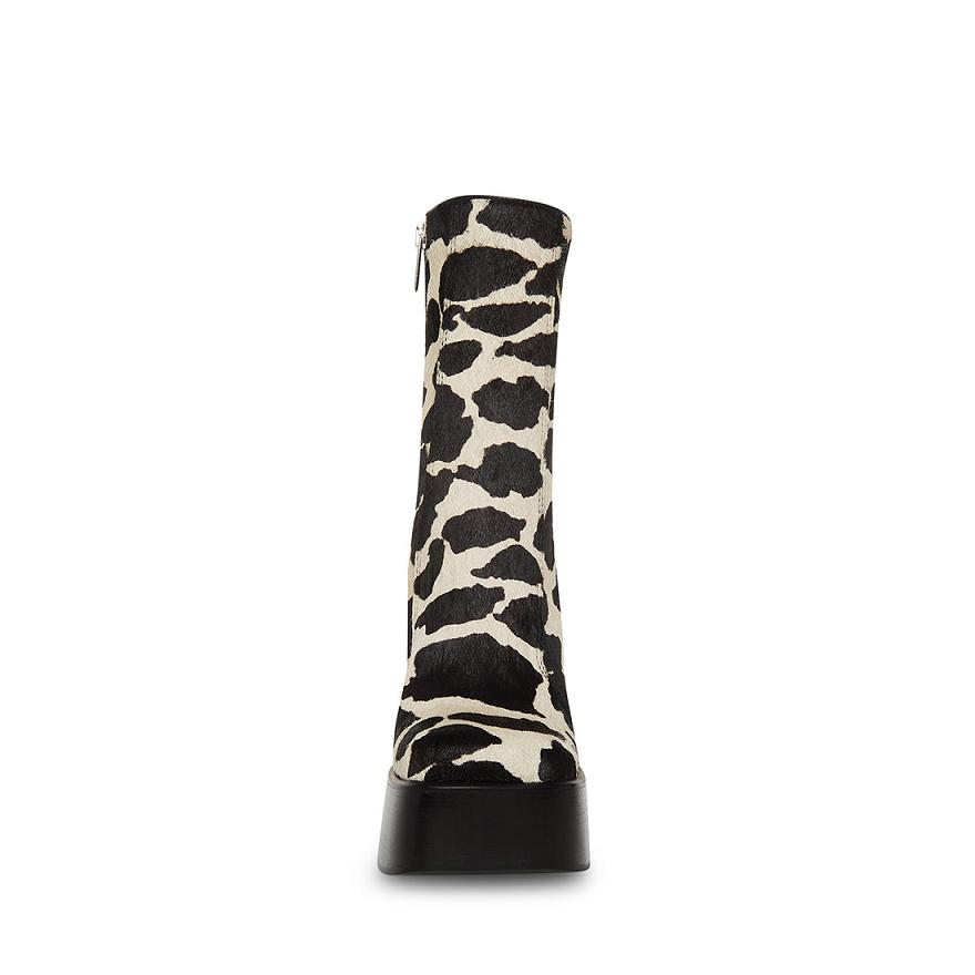 Steve Madden DWANE-C COW PRINT Női Bokacsizma Barna Barna | 305LMESXC