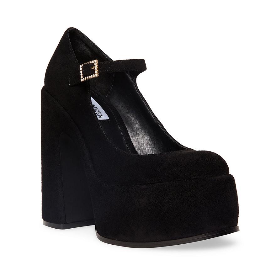 Steve Madden ELYSSA Női Platform Cipő Fekete | 964NHGKTF