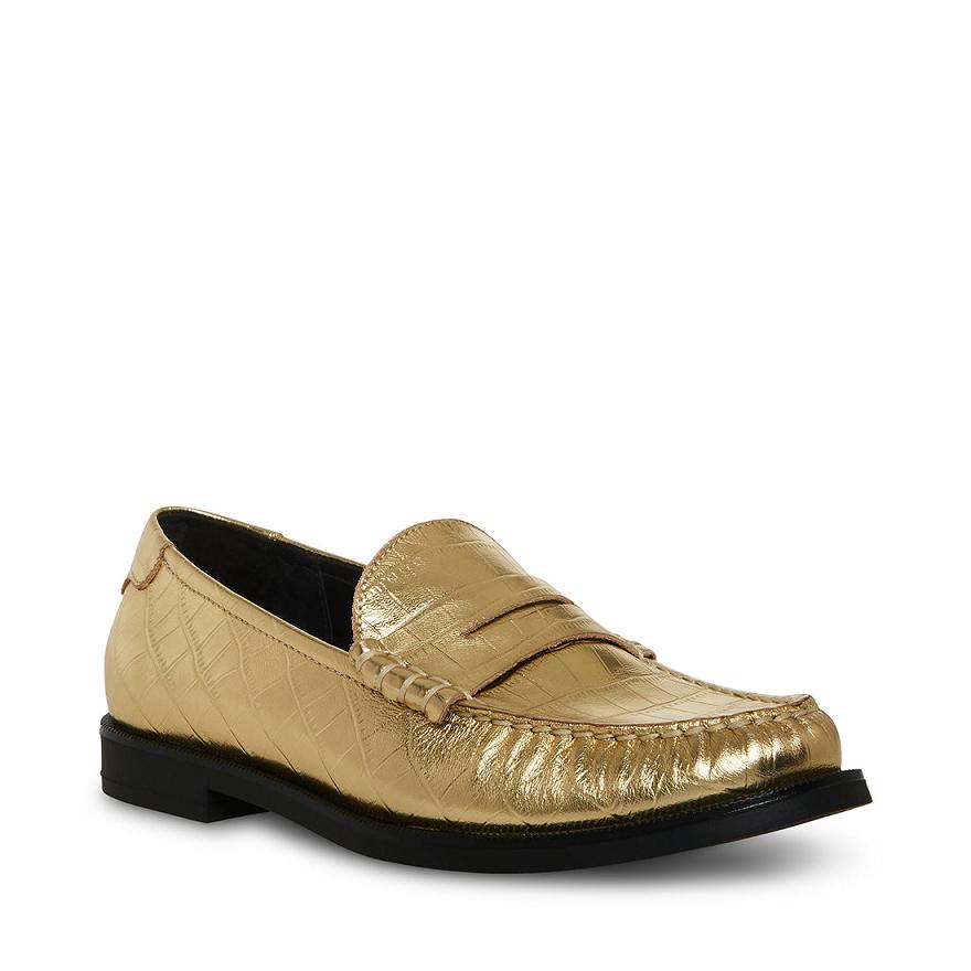 Steve Madden EMMET Női Loafer Cipő Arany | 427DPZSJL