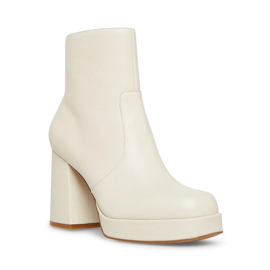 Steve Madden ENZO Női Bokacsizma Bone | 742NZMCDJ