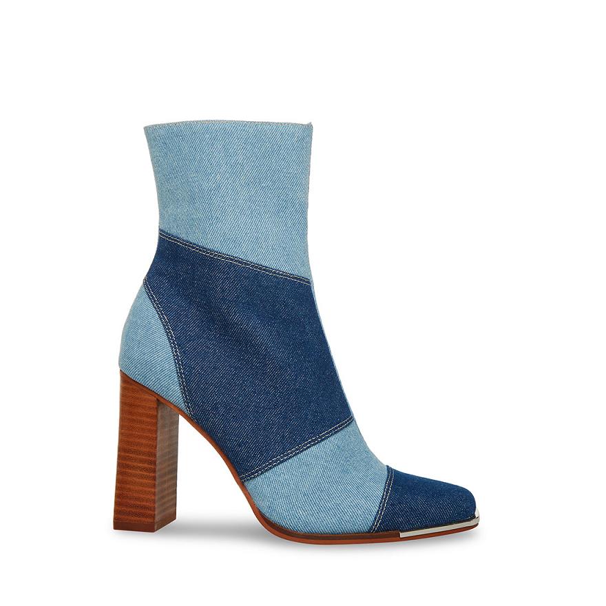 Steve Madden FALCON Női Bokacsizma Denim | 371DIXTFL