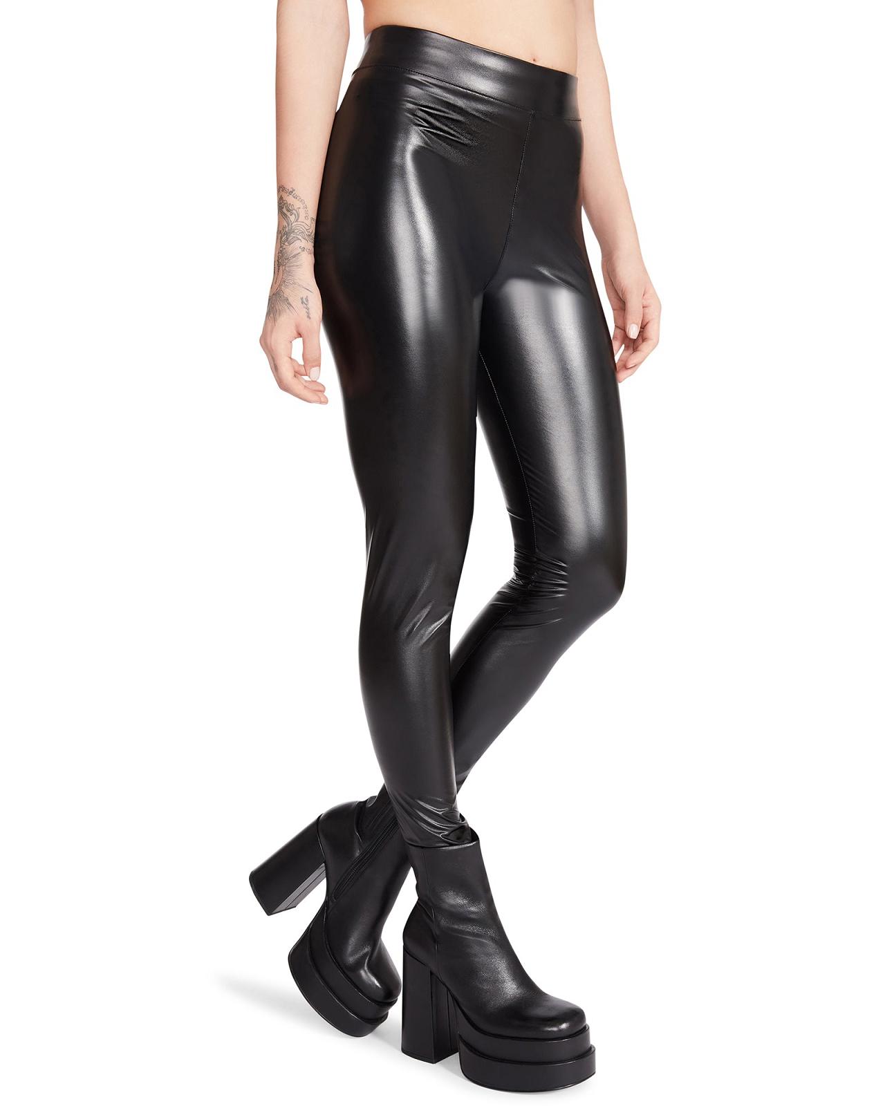 Steve Madden FAUX LEGGINGS Női Alsók Fekete | 543JZSHWV