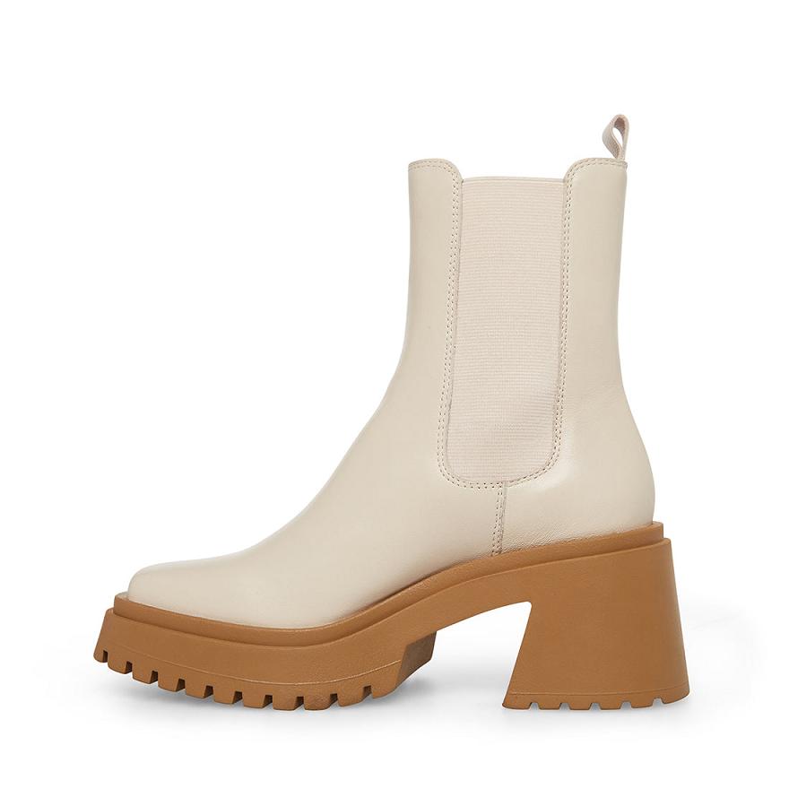 Steve Madden FYNN Női Chelsea Csizma Bone | 546IATBRL