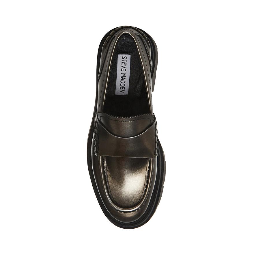 Steve Madden GAVEN Női Loafer Cipő Titán | 218VPJFYX