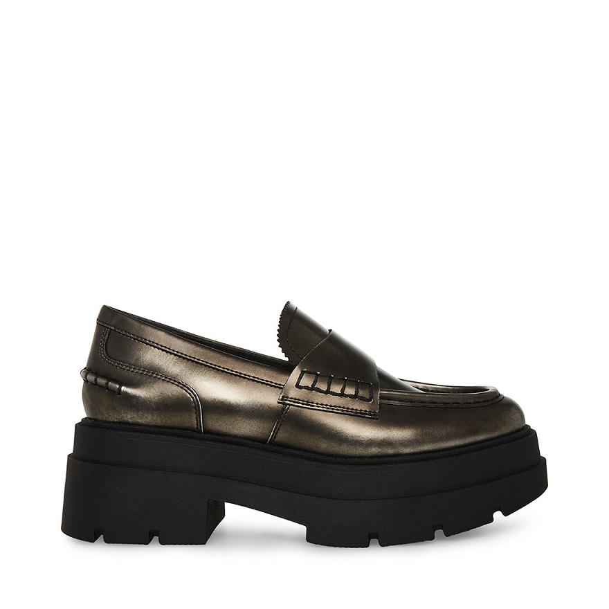 Steve Madden GAVEN Női Loafer Cipő Titán | 218VPJFYX